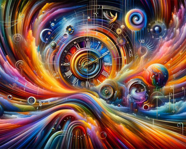 Malen nach Zahlen - Zeitreise Bunt