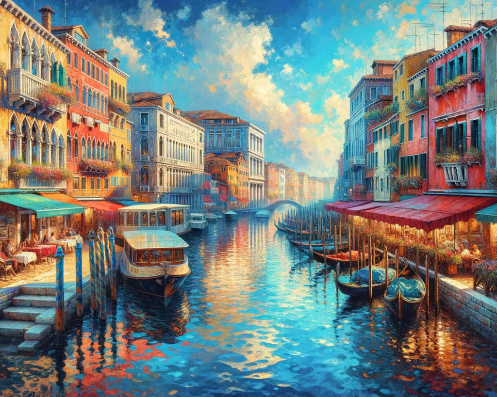Malen nach Zahlen - Venedig Blauer Himmel