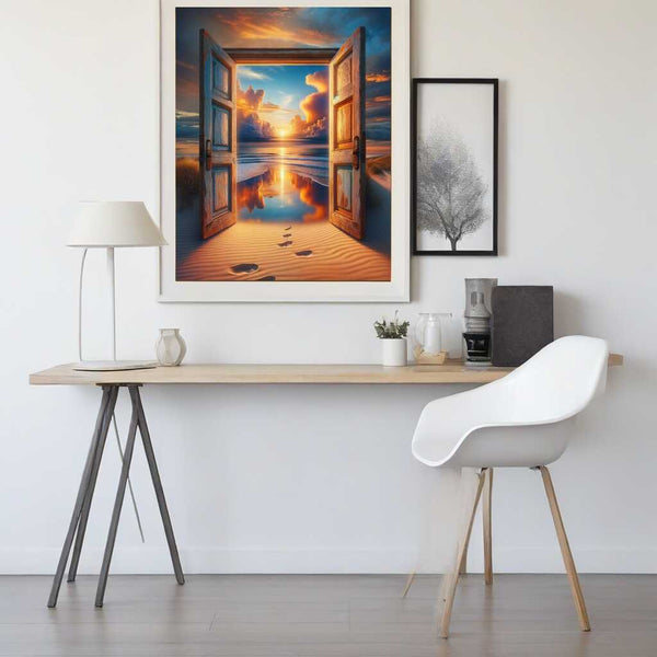 Malen nach Zahlen - Tür zum Strand