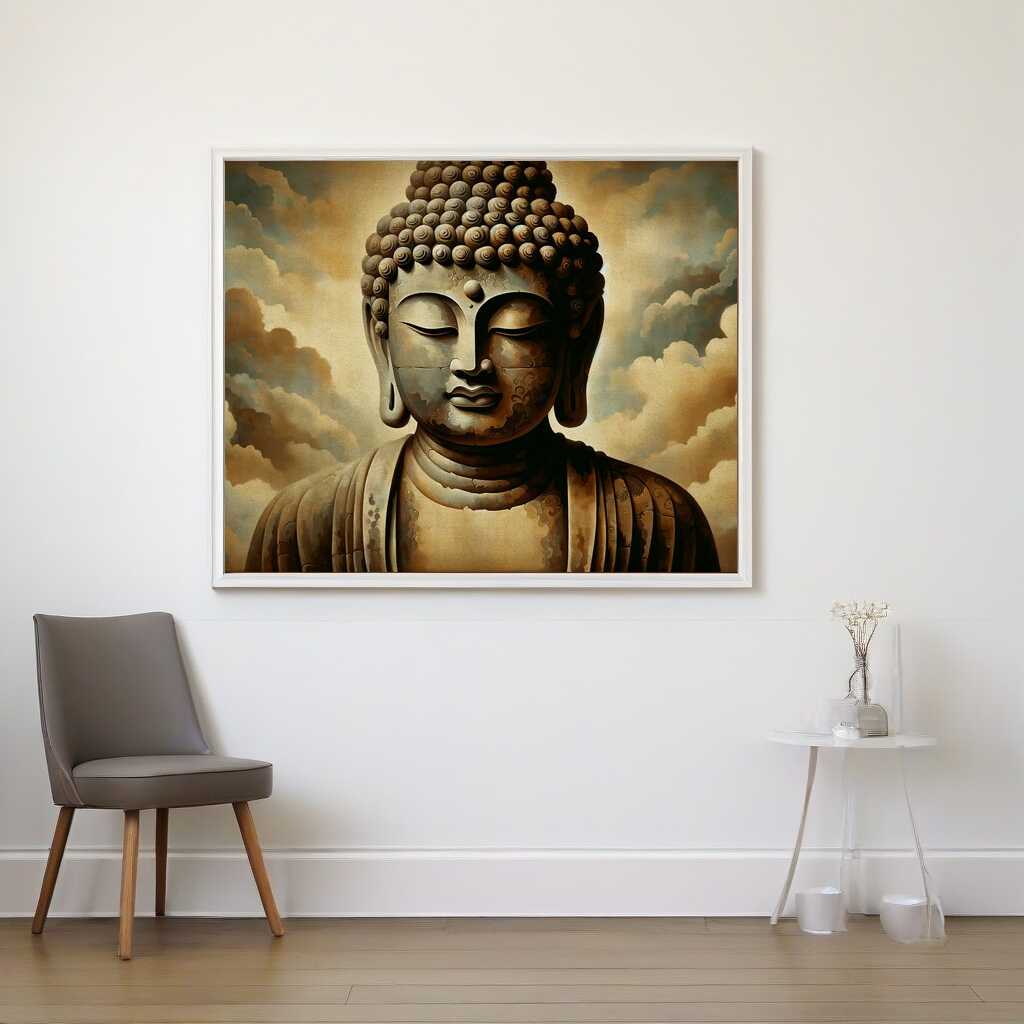 Malen nach Zahlen - Stein Buddha