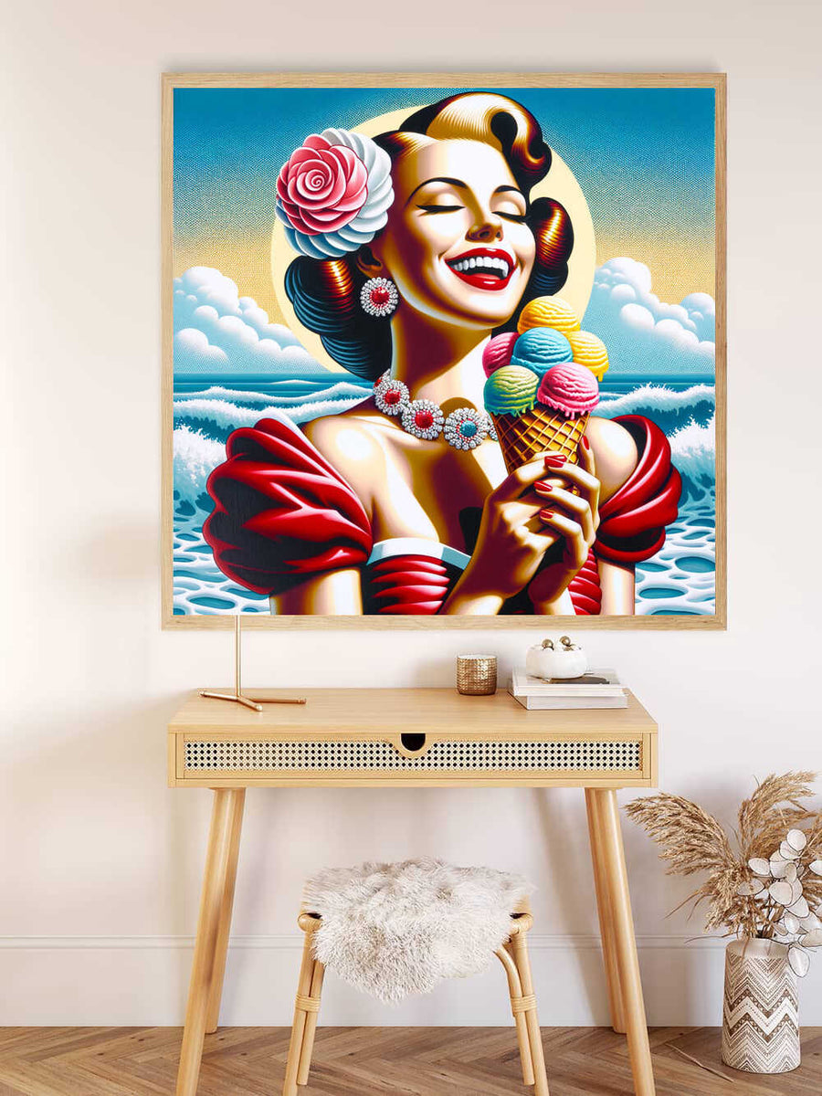 Malen nach Zahlen - Eisfrau