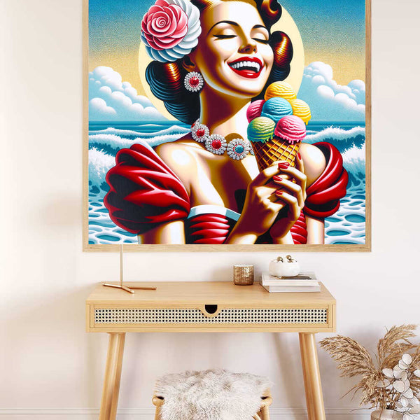 Malen nach Zahlen - Eisfrau