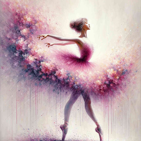 Malen nach Zahlen - Schwebende Ballerina