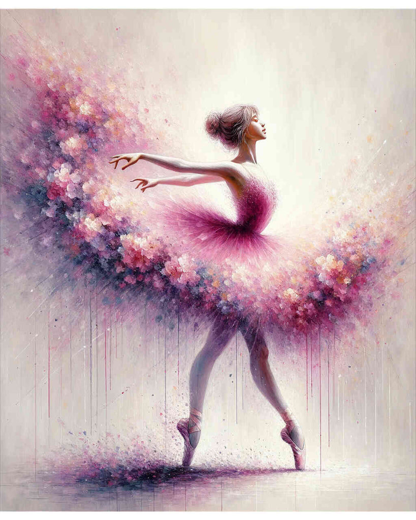 Malen nach Zahlen - Schwebende Ballerina
