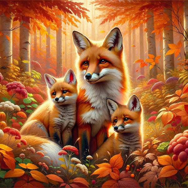 Malen nach Zahlen - Fuchs Mutter