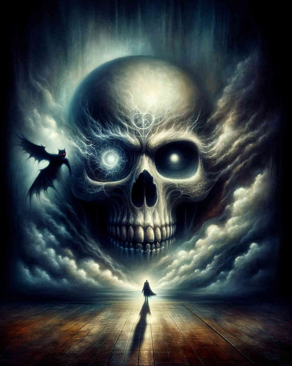 Malen nach Zahlen - Totenkopf Vampir