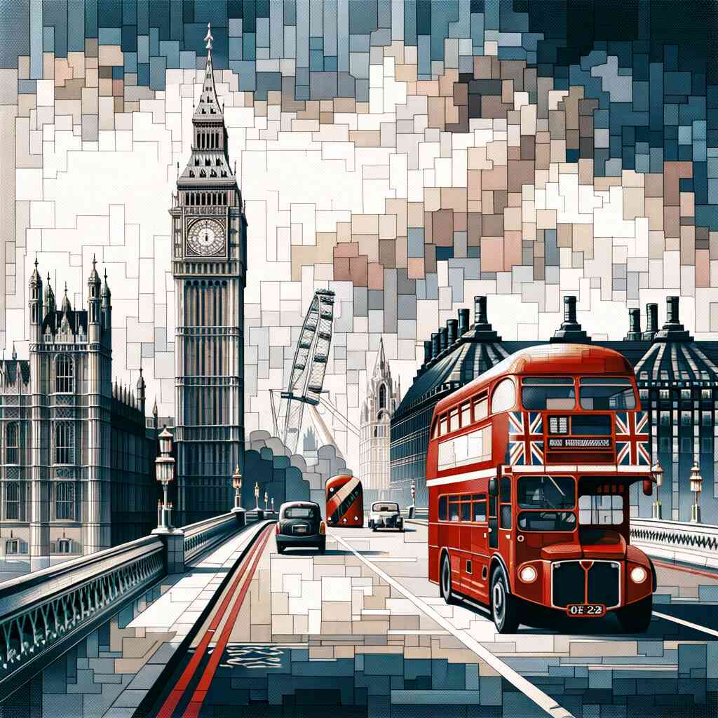 Malen nach Zahlen - Sehenswürdigkeiten in London