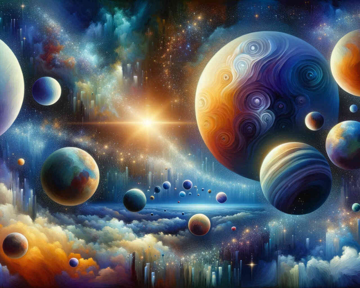 Malen nach Zahlen - Planeten System