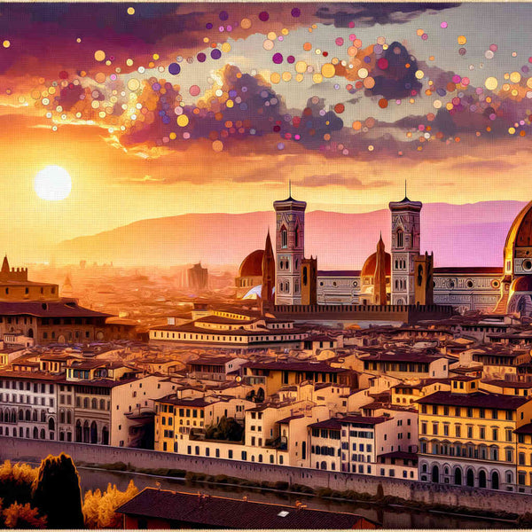 Florenz, Sonnenuntergang – Malen nach Zahlen