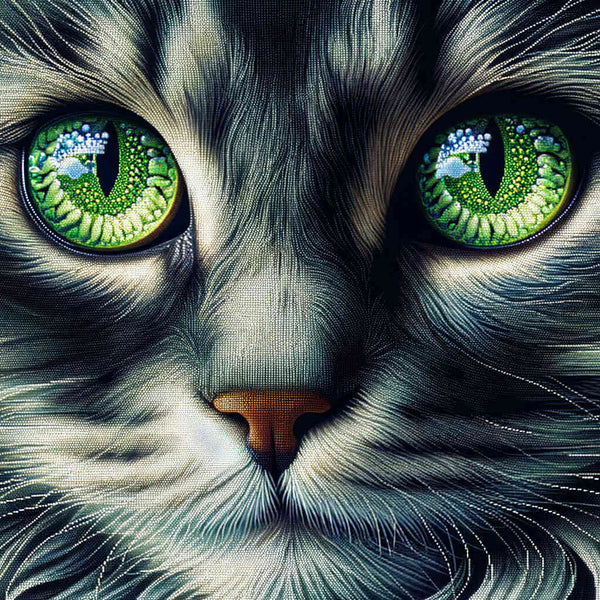 Malen nach Zahlen - Magischer Katzen Blick