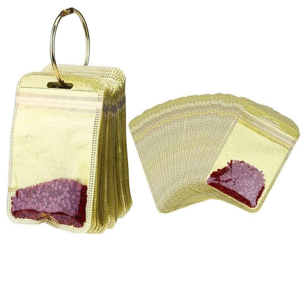 Diamond Painting Ring Aufbewahrung für sortierte Aufbewahrung der Diamanten, praktisches Set mit nummerierten Taschen, ideal für Anfänger und Experten