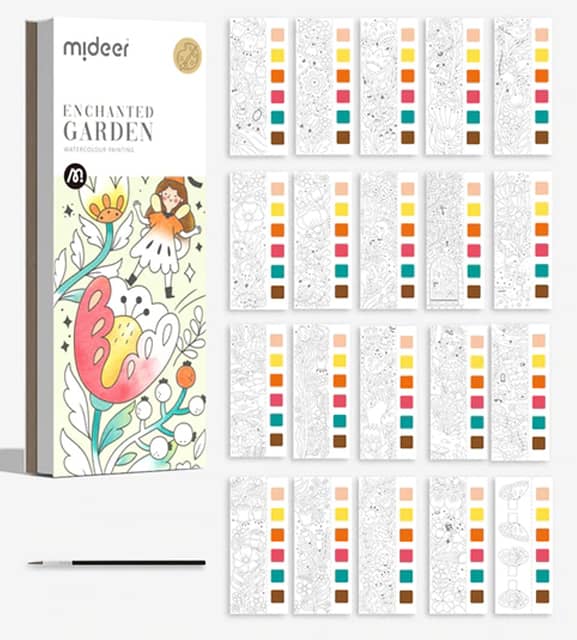 Malen nach Zahlen Lesezeichen - Garden - hochwertige Leinwand - lesezeichen, zubehör