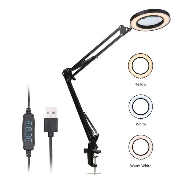 LED Lupe dimmbar - hochwertige Leinwand - Lupe, Zubehör