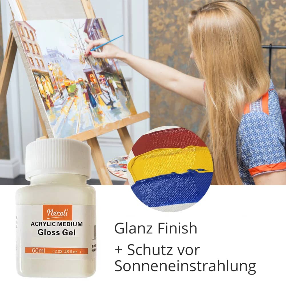 "Malen nach Zahlen Spezial Versiegelung für Acryl mit Glanz Finish und Sonnenschutz, 60ml Gloss Gel"