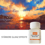 Spezial Versiegelung für malen nach Zahlen mit Glanzgel, verbessert die Brillanz und schützt Kunstwerke, 60ml Flasche vor Sonnenuntergang Hintergrund