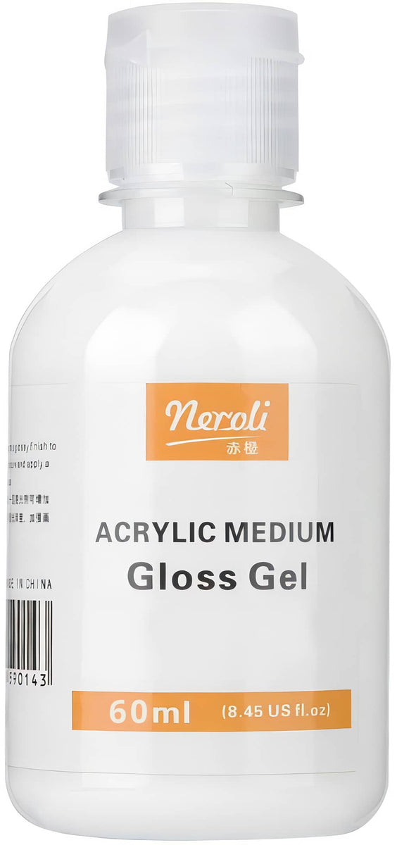60ml bottle of Neroli Acrylic Medium Gloss Gel for painting and art projects