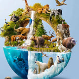 Malen nach Zahlen - Welt der Tiere - hochwertige Leinwand - bestseller, neue_bilder, quadratisch, tiere, welt