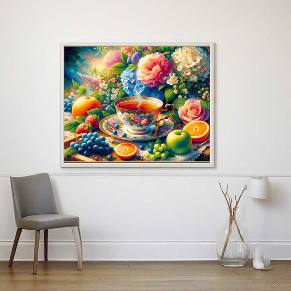 Malen nach Zahlen - Teetasse Früchte