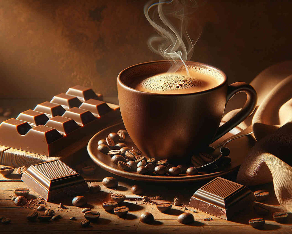 Malen nach Zahlen - Kaffee mit Schokolade
