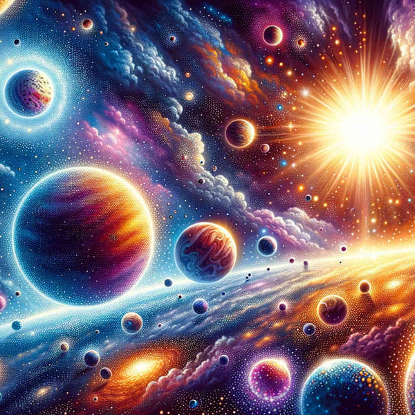 Malen nach Zahlen - Planeten im Universum der Sonne