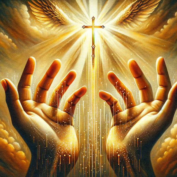 Malen nach Zahlen - Hände zum Himmel