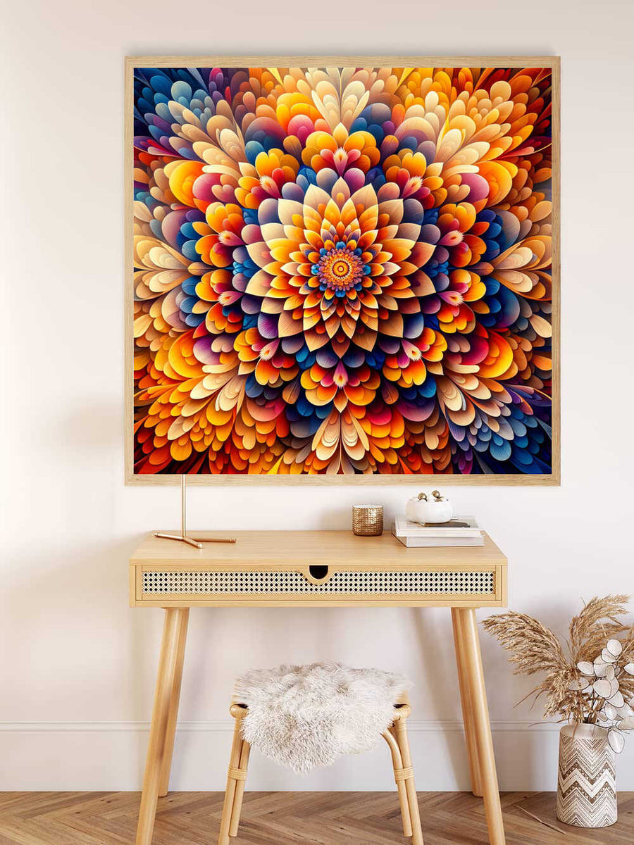 Malen nach Zahlen - Blumenmandala