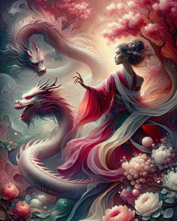 Malen nach Zahlen - Drachenlady