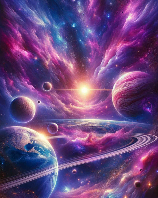 Malen nach Zahlen - Planetensystem