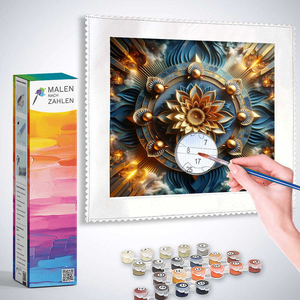Malen nach Zahlen - Mandala 3D