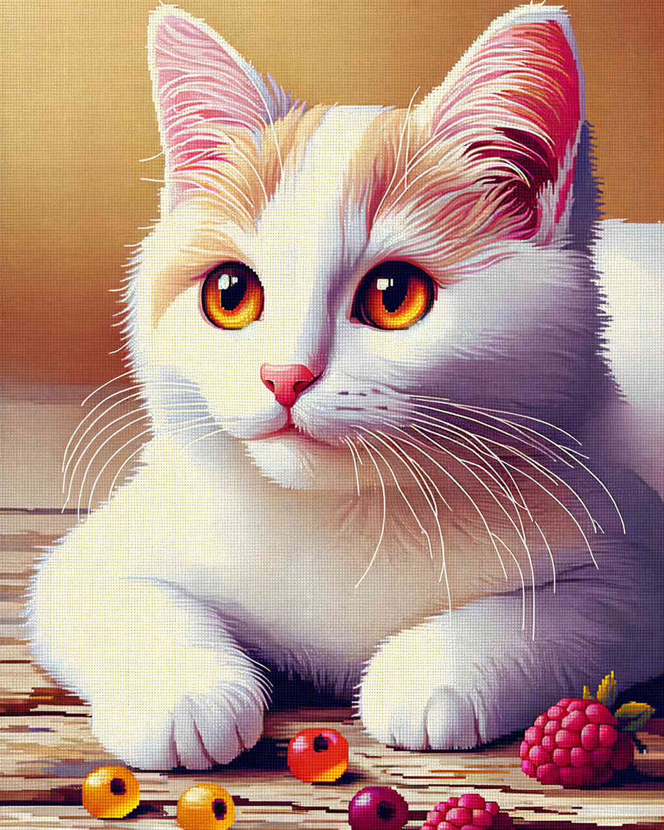 Malen nach Zahlen - Spielende Katze
