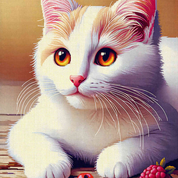 Malen nach Zahlen - Spielende Katze