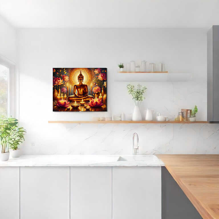 Malen nach Zahlen - Goldener Buddha