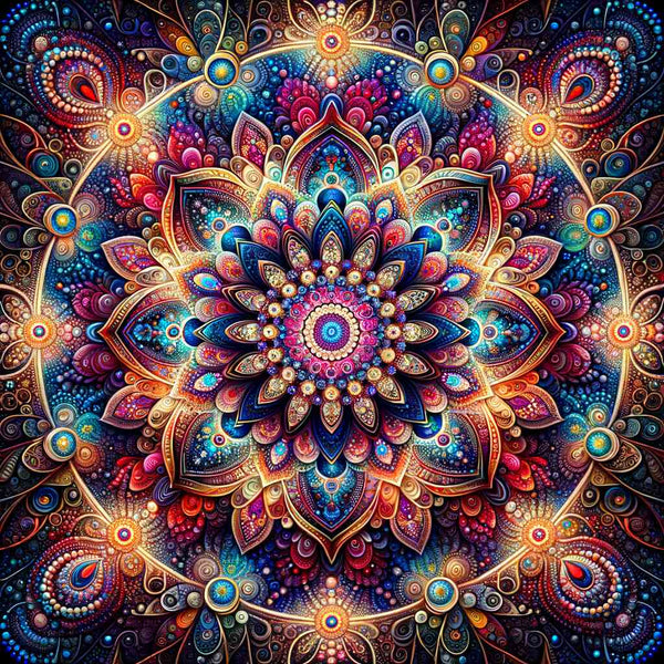 Malen nach Zahlen - Mandala, Blume