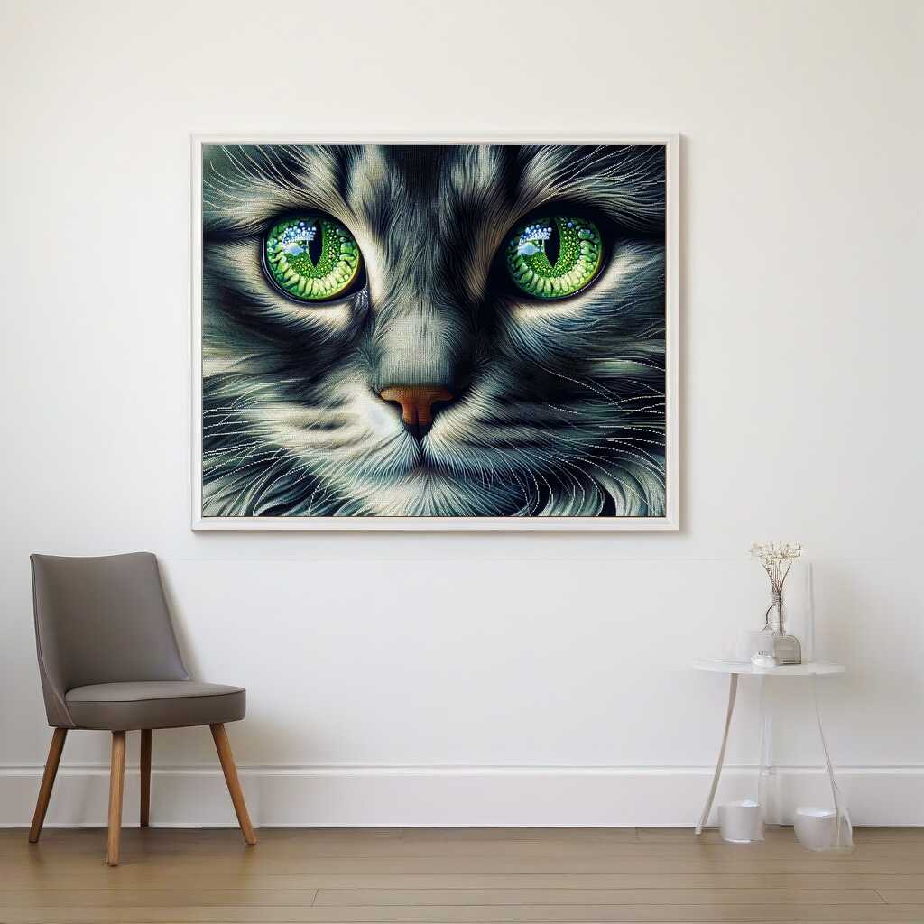 Malen nach Zahlen - Magischer Katzen Blick