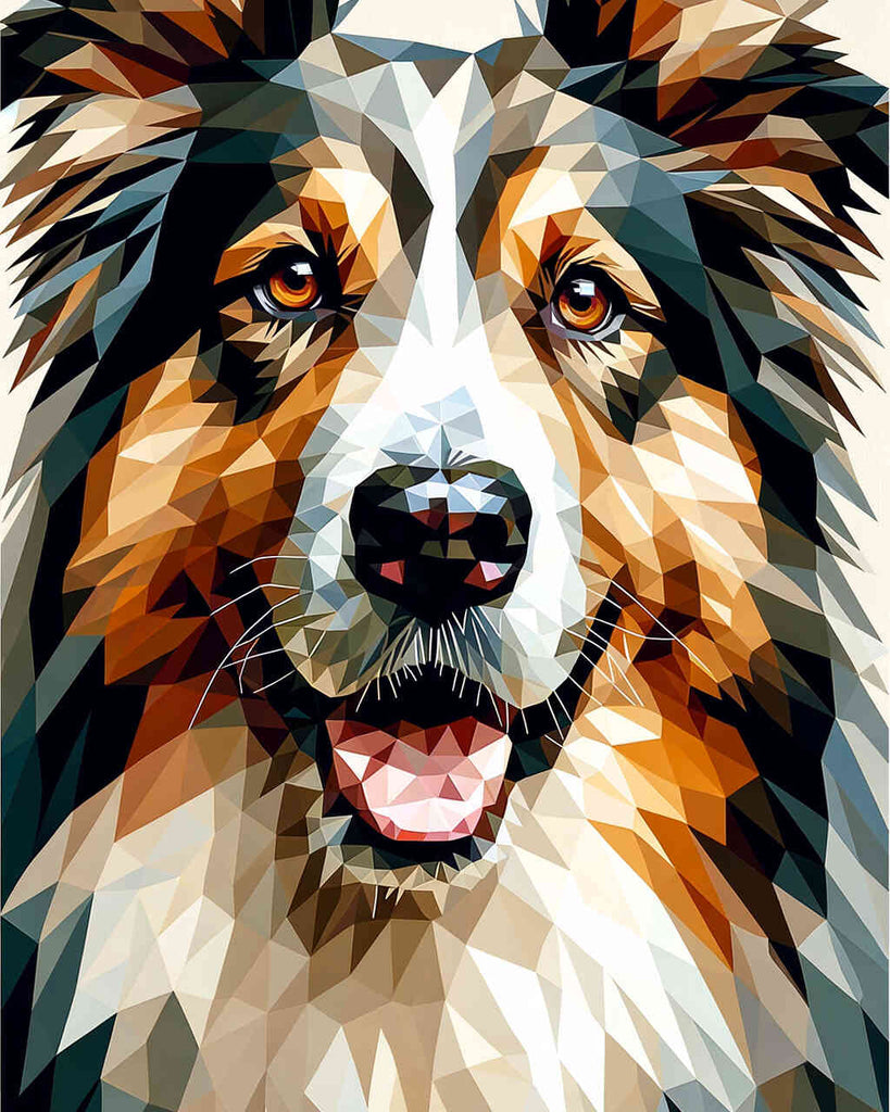 Malen nach Zahlen - Berghund Portrait