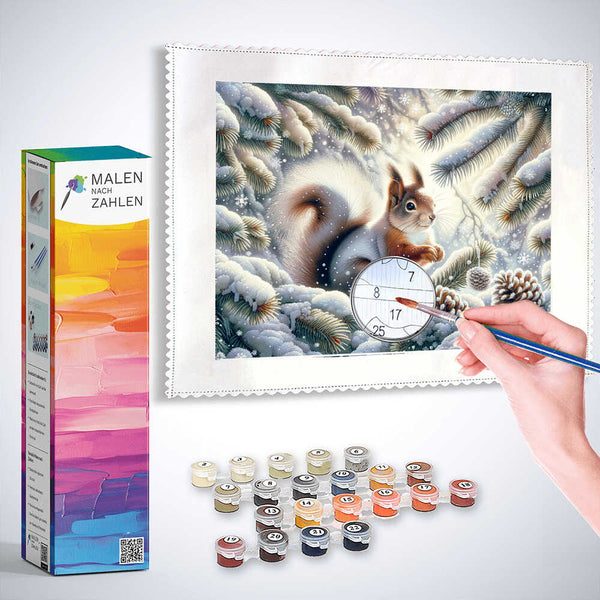 Malen nach Zahlen - Eichhörnchen