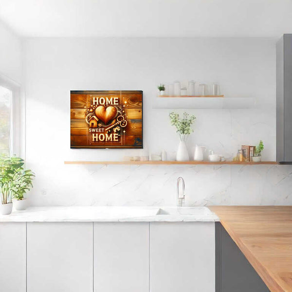 Malen nach Zahlen - Home sweet home, Holzoptik