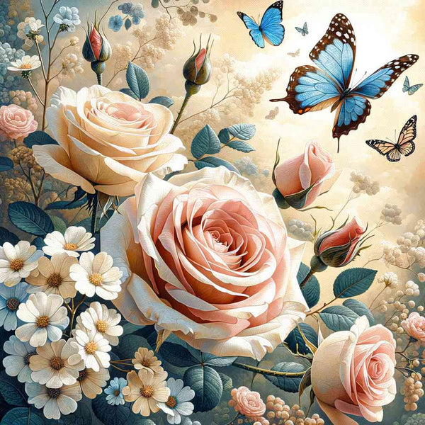 Malen nach Zahlen - Anmutige Rosen