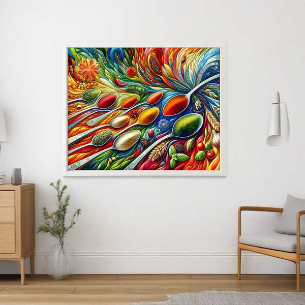 Malen nach Zahlen - Gewürzregenbogen