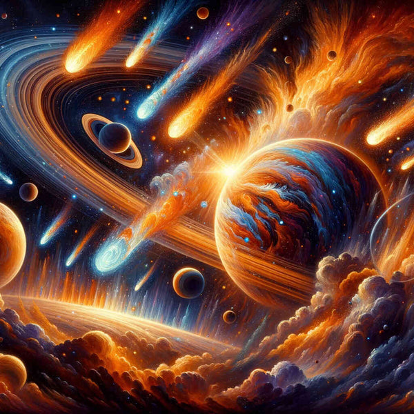 Malen nach Zahlen - Planeten Spektakel