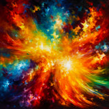Cosmic Abstract Diamond Painting Kit - Vivid Colors and Sparkling Art Canvas