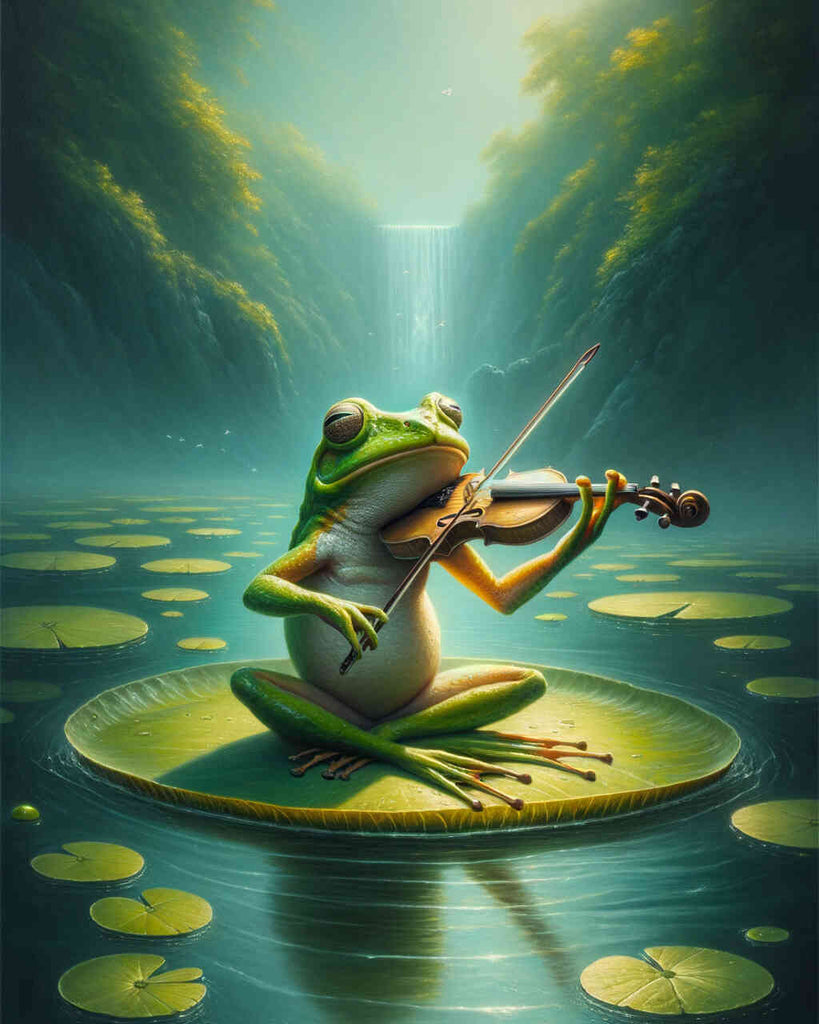 Malen nach Zahlen - Froschkonzert Geige