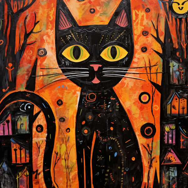 Malen nach Zahlen - Katze in Orange