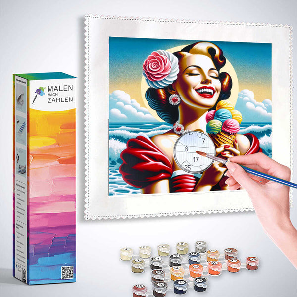 Malen nach Zahlen - Eisfrau