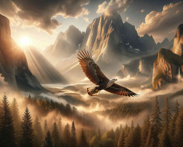 Malen nach Zahlen - Adler Ausflug