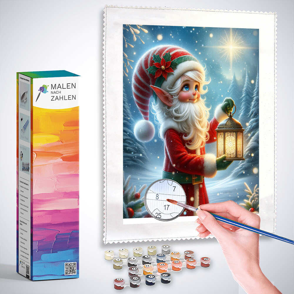 Malen nach Zahlen - Weihnachtswichtel