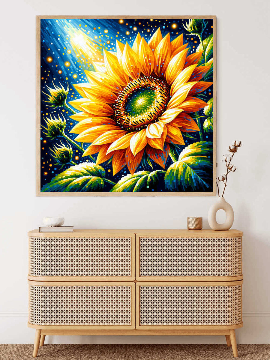 Malen nach Zahlen - Sonnenblume