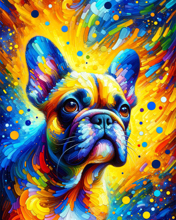 Malen nach Zahlen - Französische Bulldogge