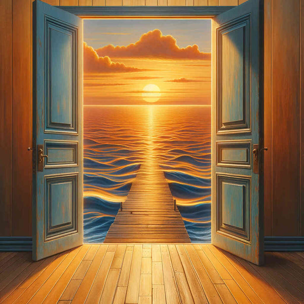 Malen nach Zahlen - Tür zum Meer