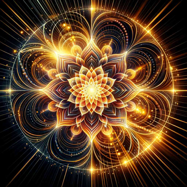 Malen nach Zahlen - Goldenes Mandala